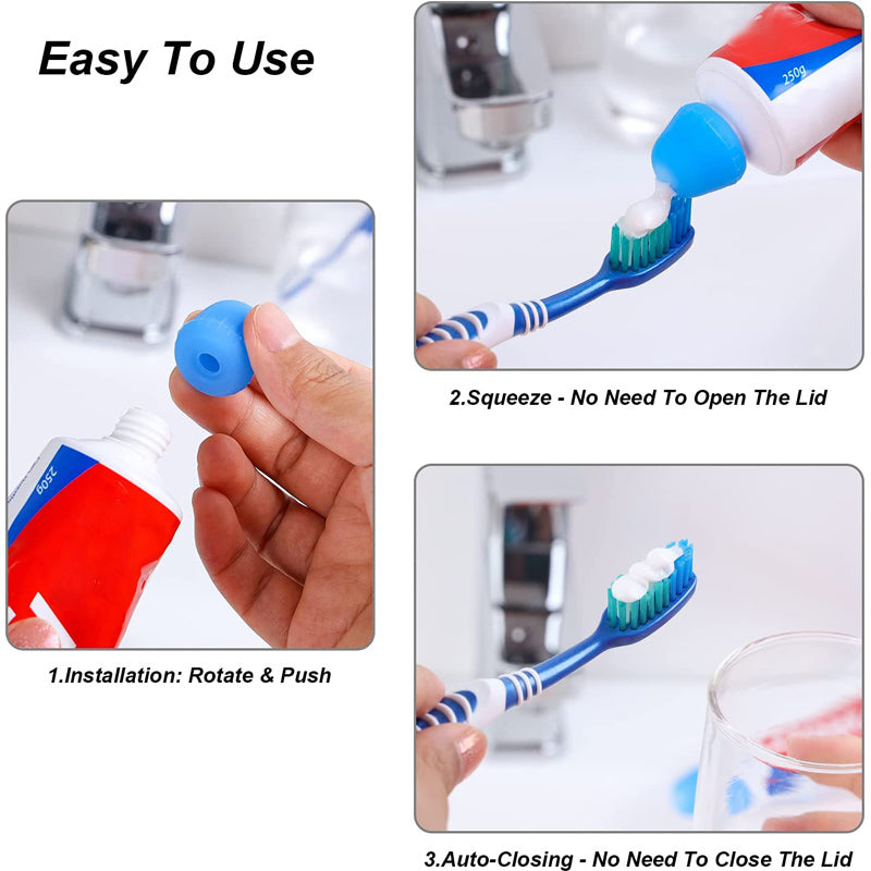 6Pcs Self-Closing Toothpaste Squeezer